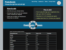 Tablet Screenshot of freelitecoin.com